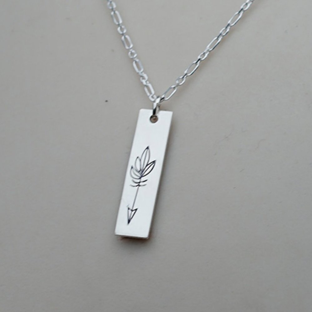 Arrow Boho Essential Oil Bar Necklace